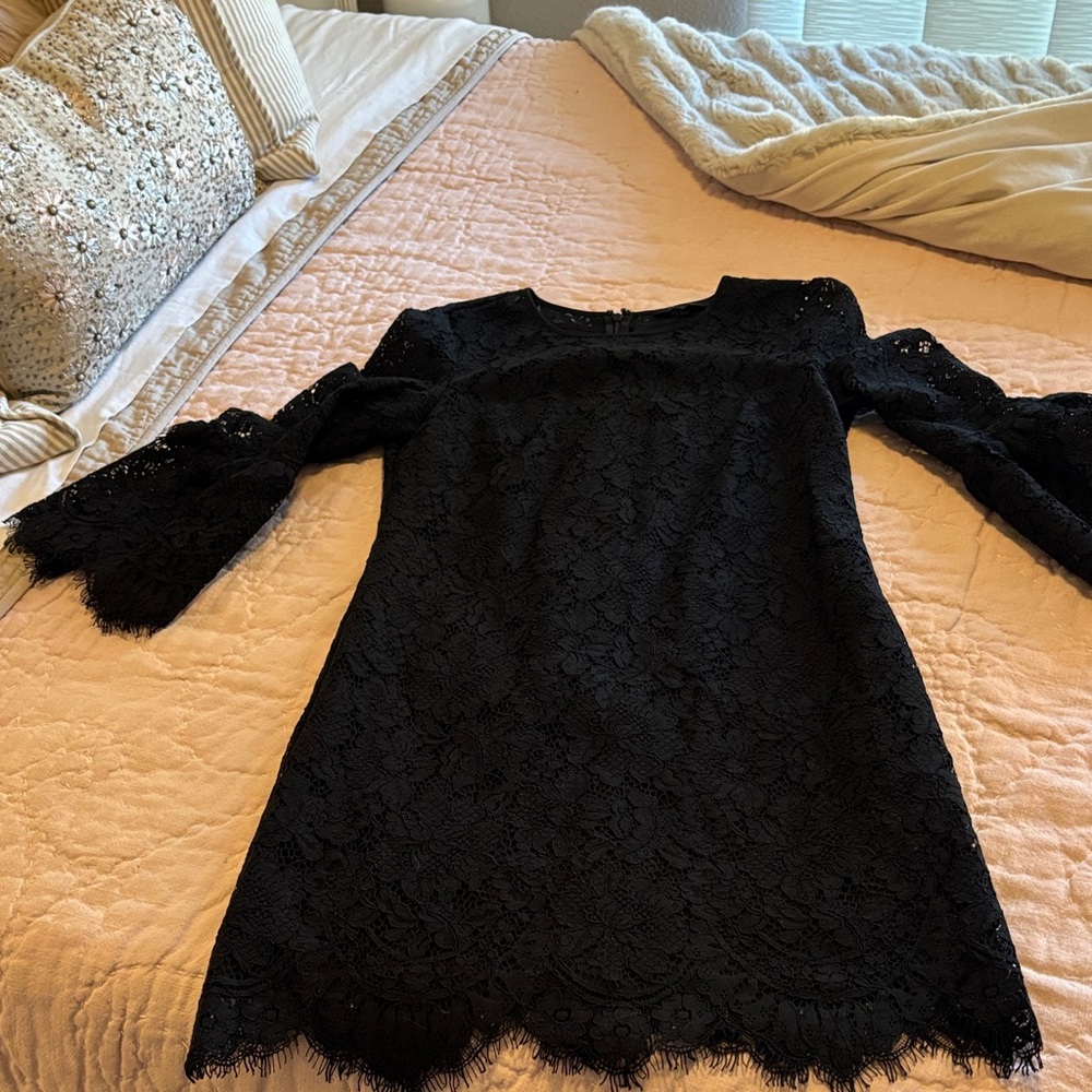 Banana Republic Black Lace Dress